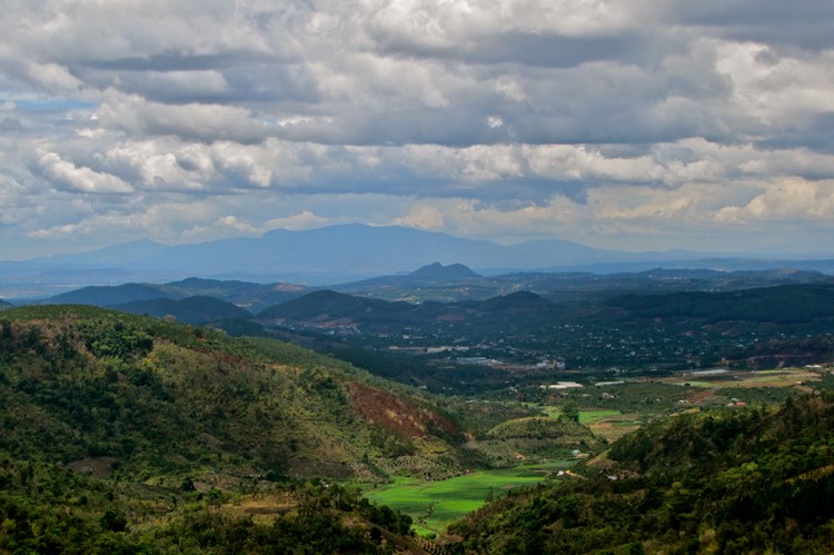 Uitzicht over Dalat, Vietnam